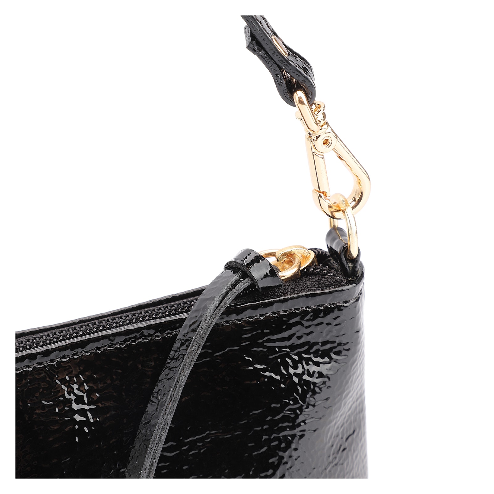 Bolsa De Ombro Alt Verniz Preto