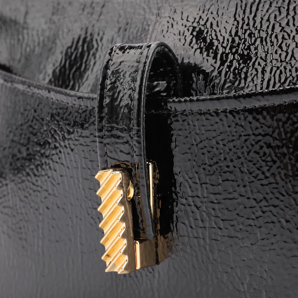 Bolsa De Ombro Alt Verniz Preto - imagem 8