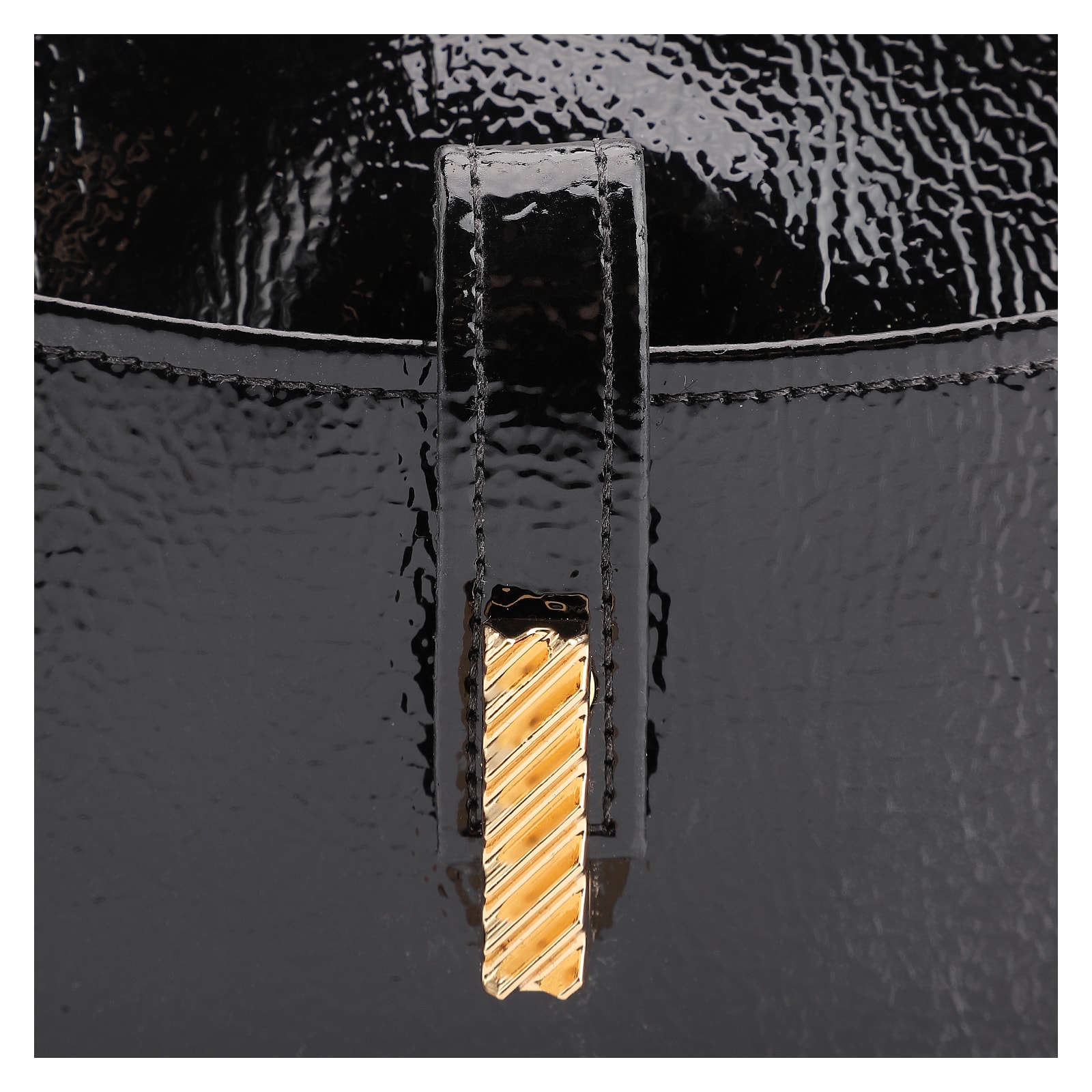 Bolsa De Ombro Alt Verniz Preto
