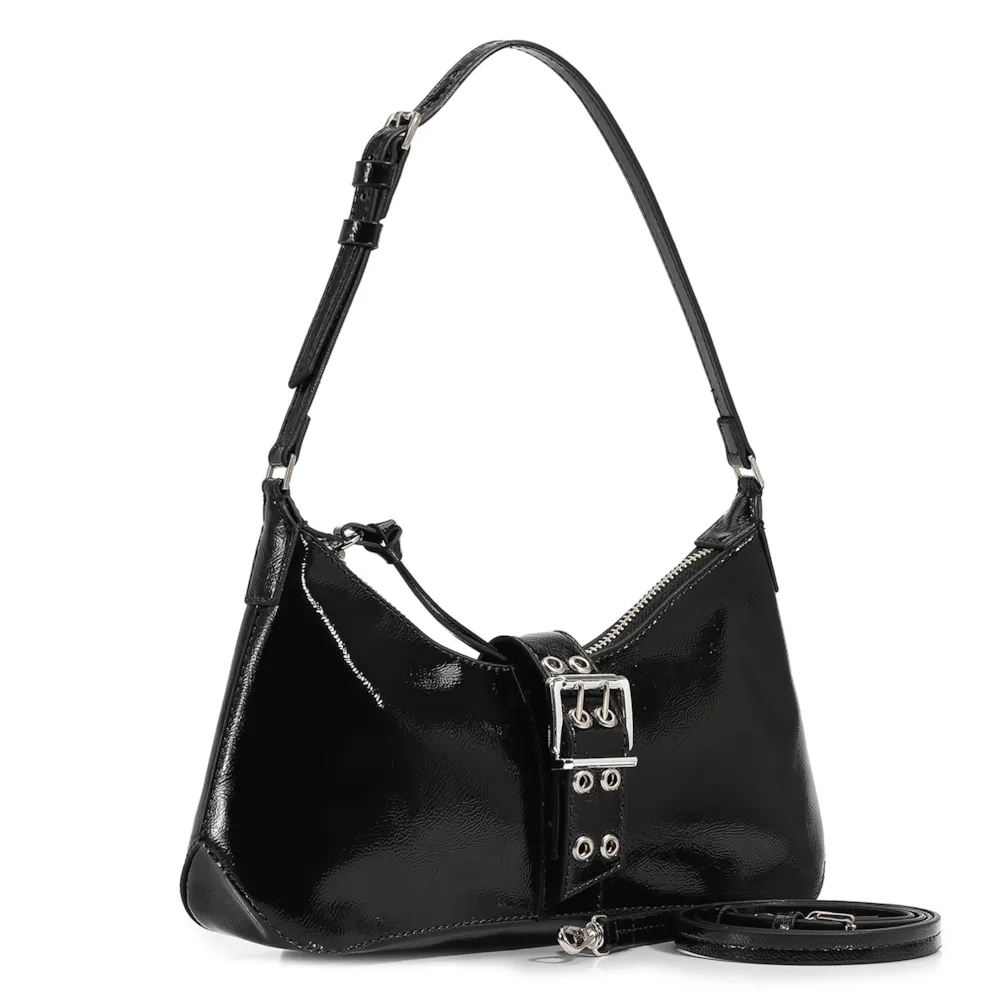 Bolsa De Ombro Alt Verniz Preto - imagem 3
