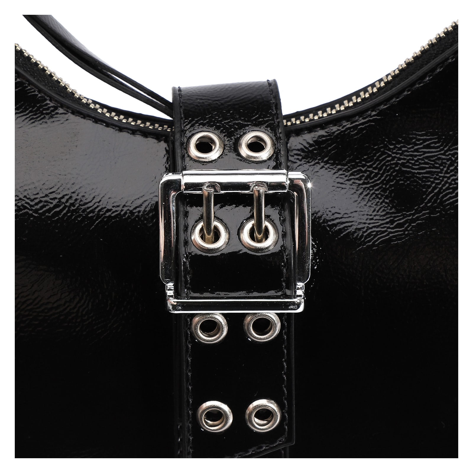 Bolsa De Ombro Alt Verniz Preto