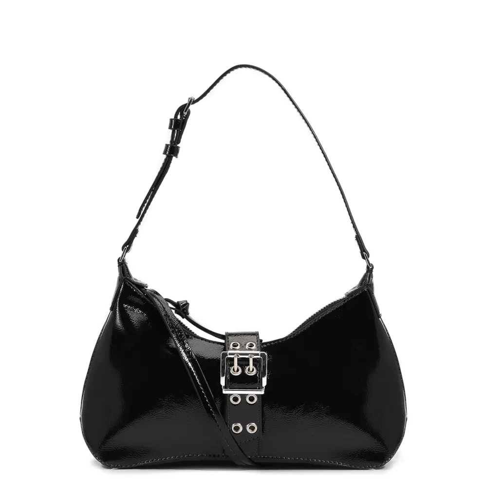 Bolsa De Ombro Alt Verniz Preto