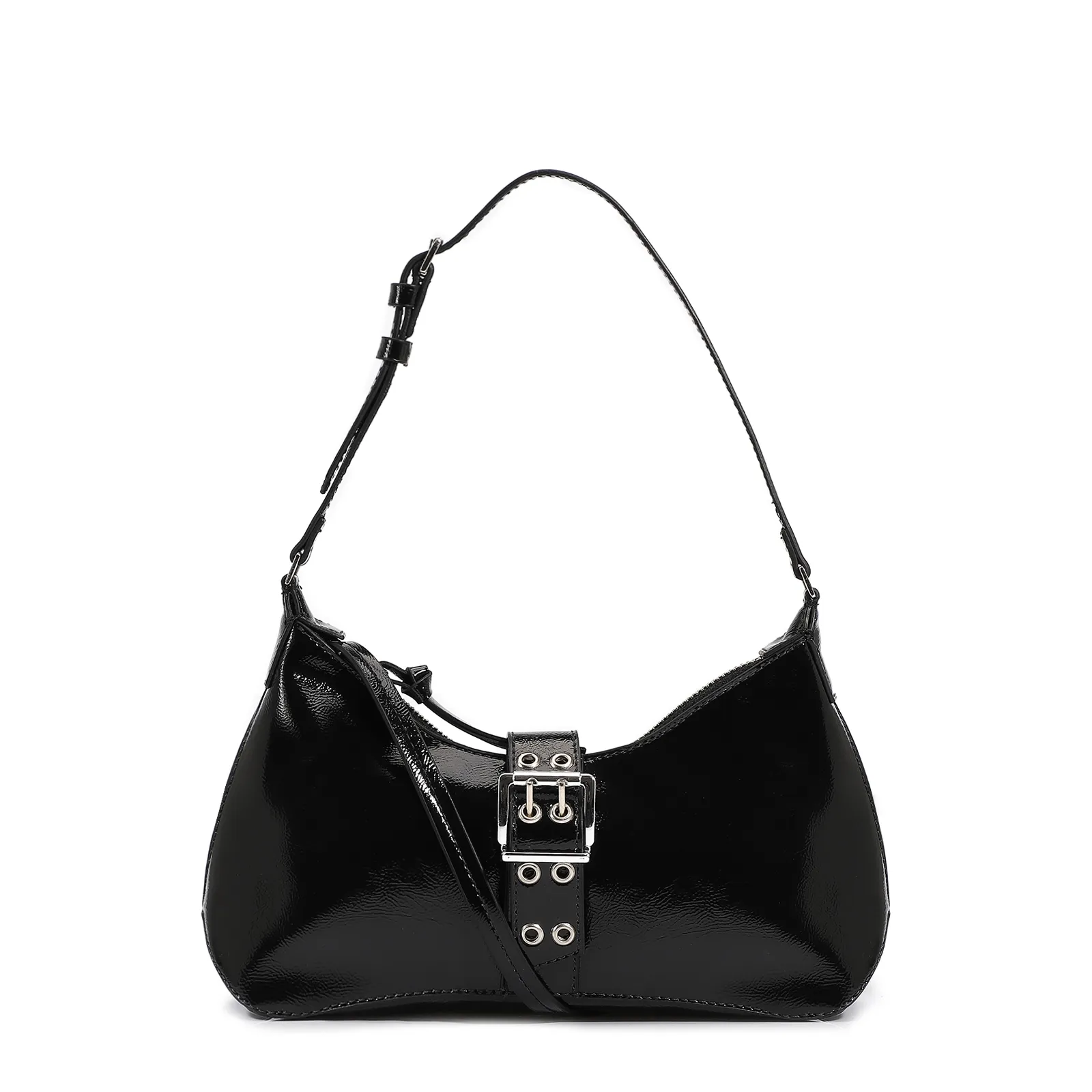 Bolsa De Ombro Alt Verniz Preto