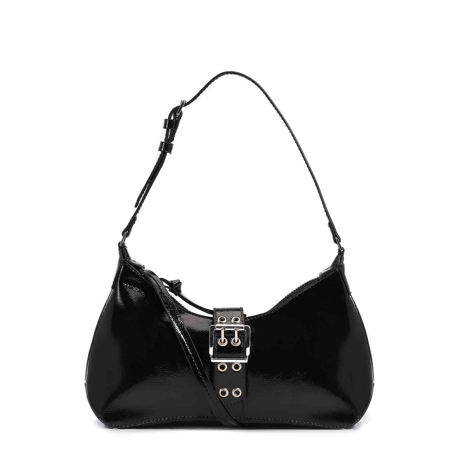Bolsa De Ombro Alt Verniz Preto