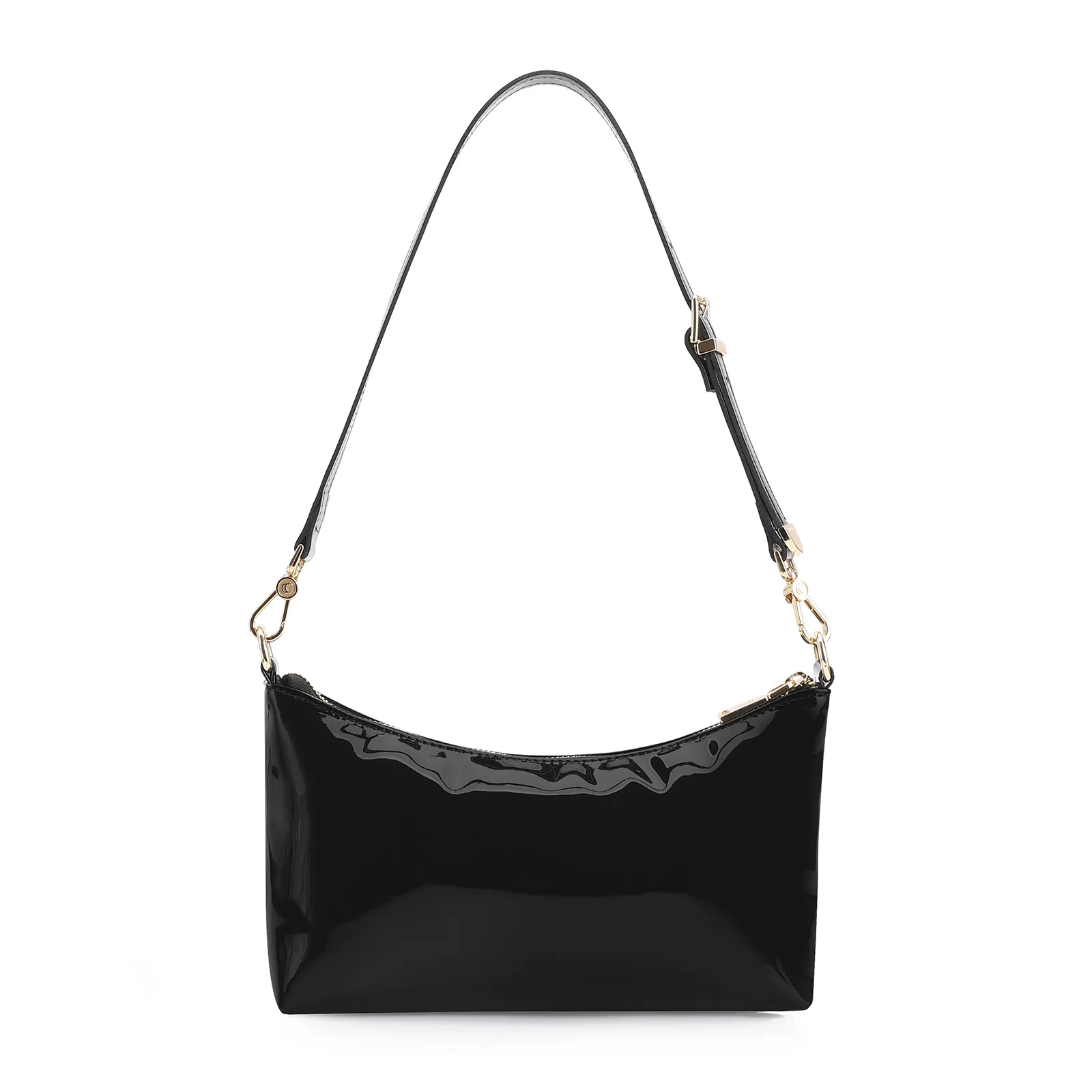 Bolsa De Ombro Alt Verniz Preto