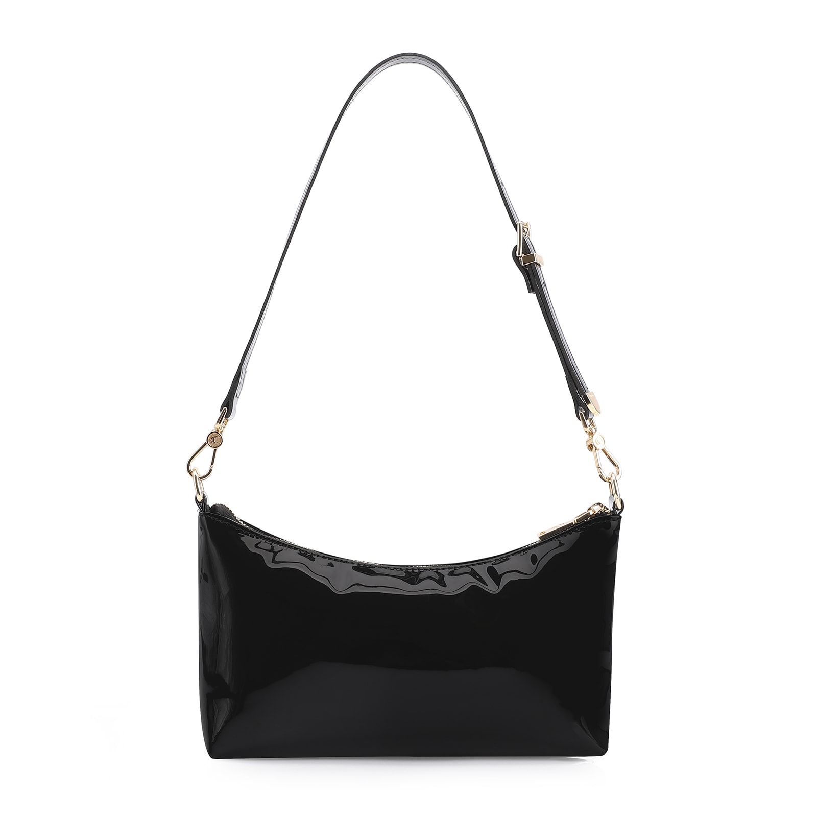 Bolsa De Ombro Alt Verniz Preto