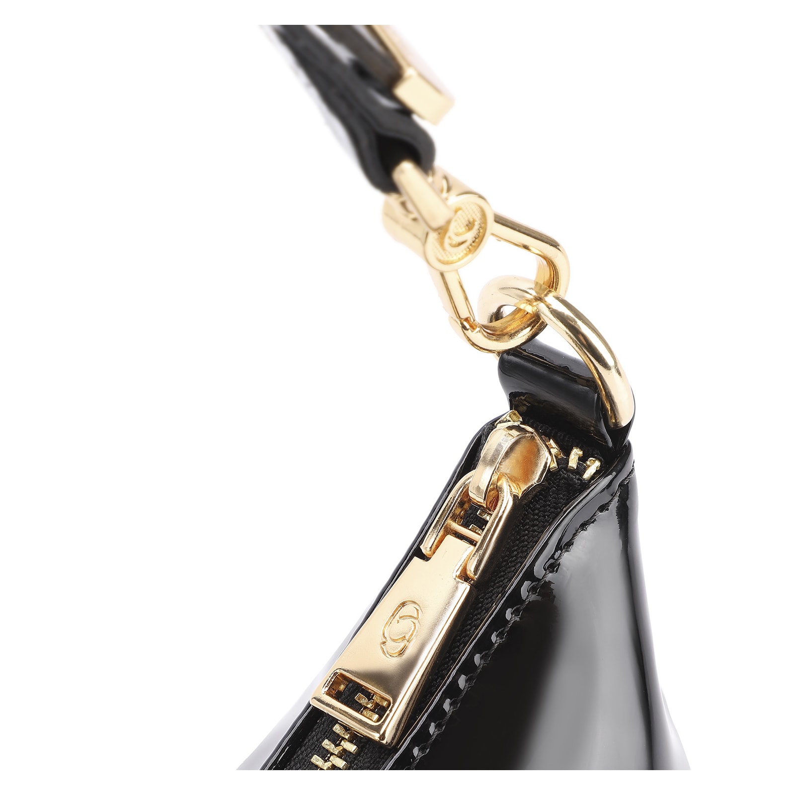 Bolsa De Ombro Alt Verniz Preto
