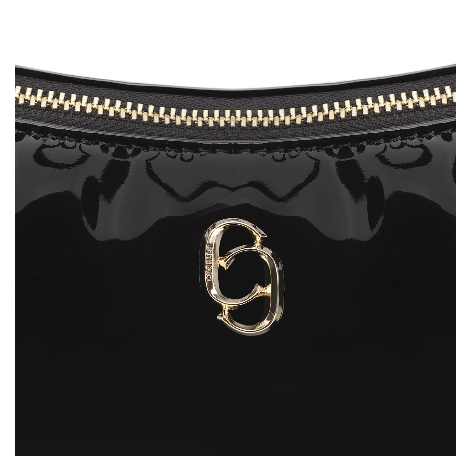 Bolsa De Ombro Alt Verniz Preto
