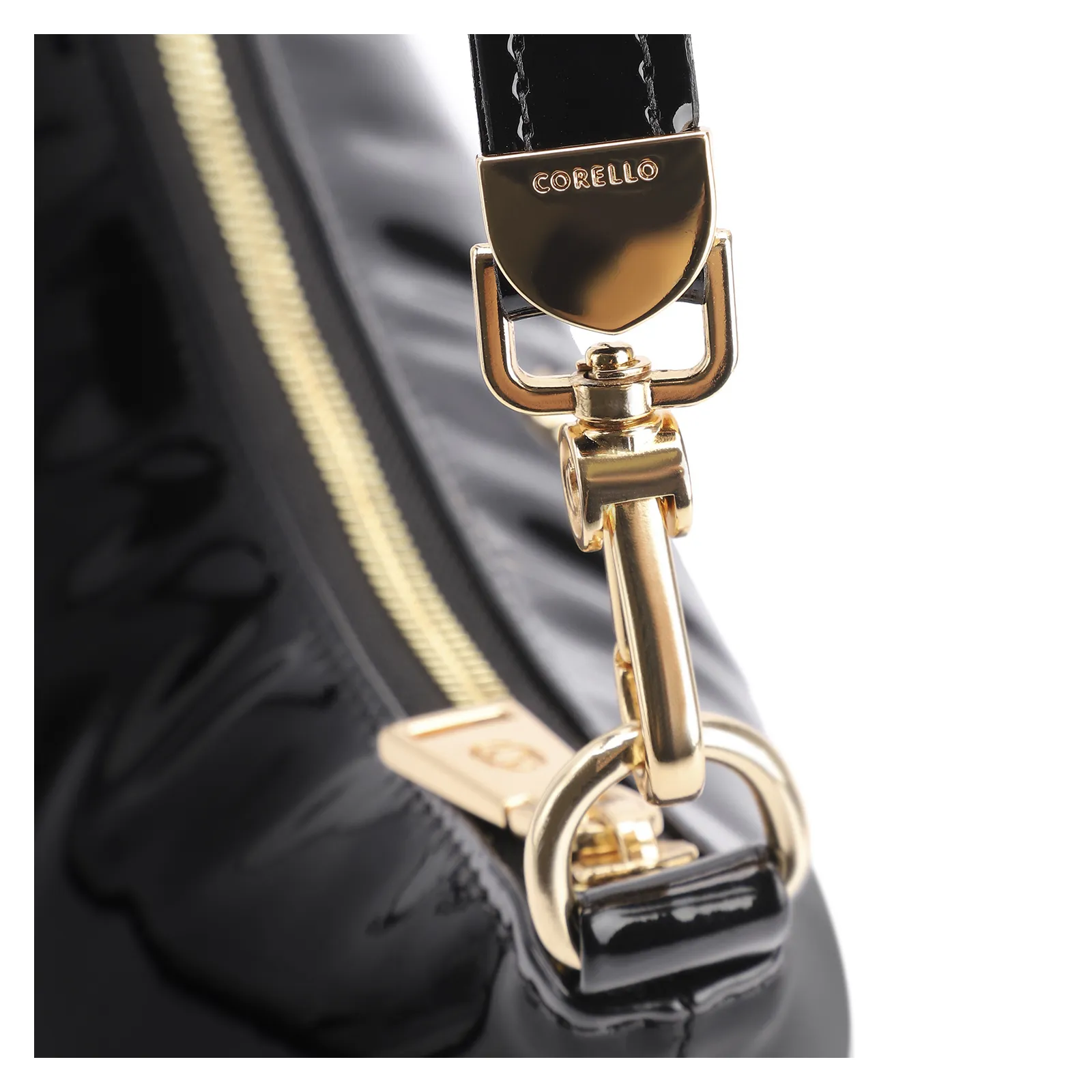 Bolsa De Ombro Alt Verniz Preto