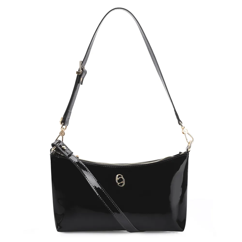 Bolsa De Ombro Alt Verniz Preto