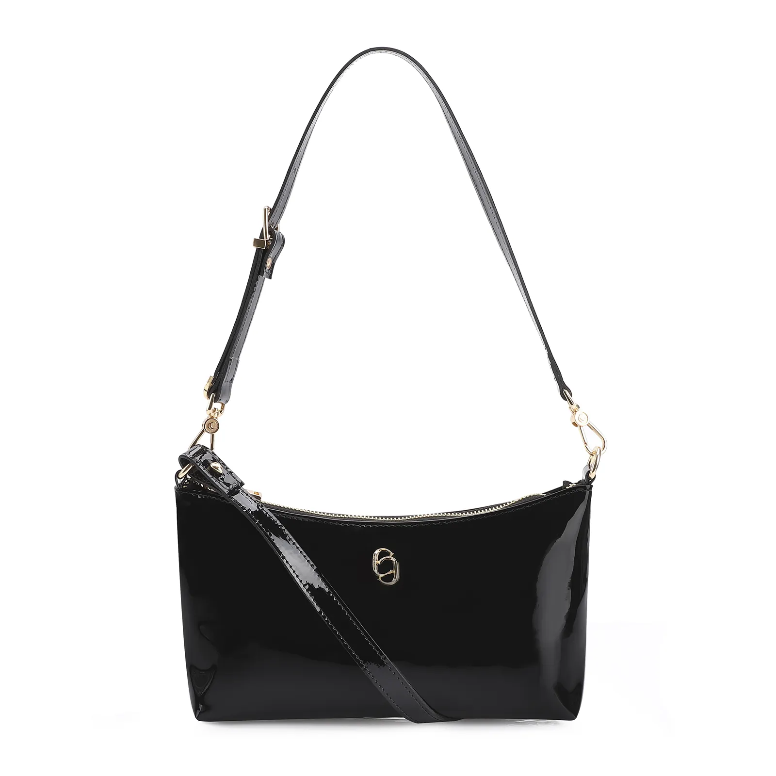 Bolsa De Ombro Alt Verniz Preto