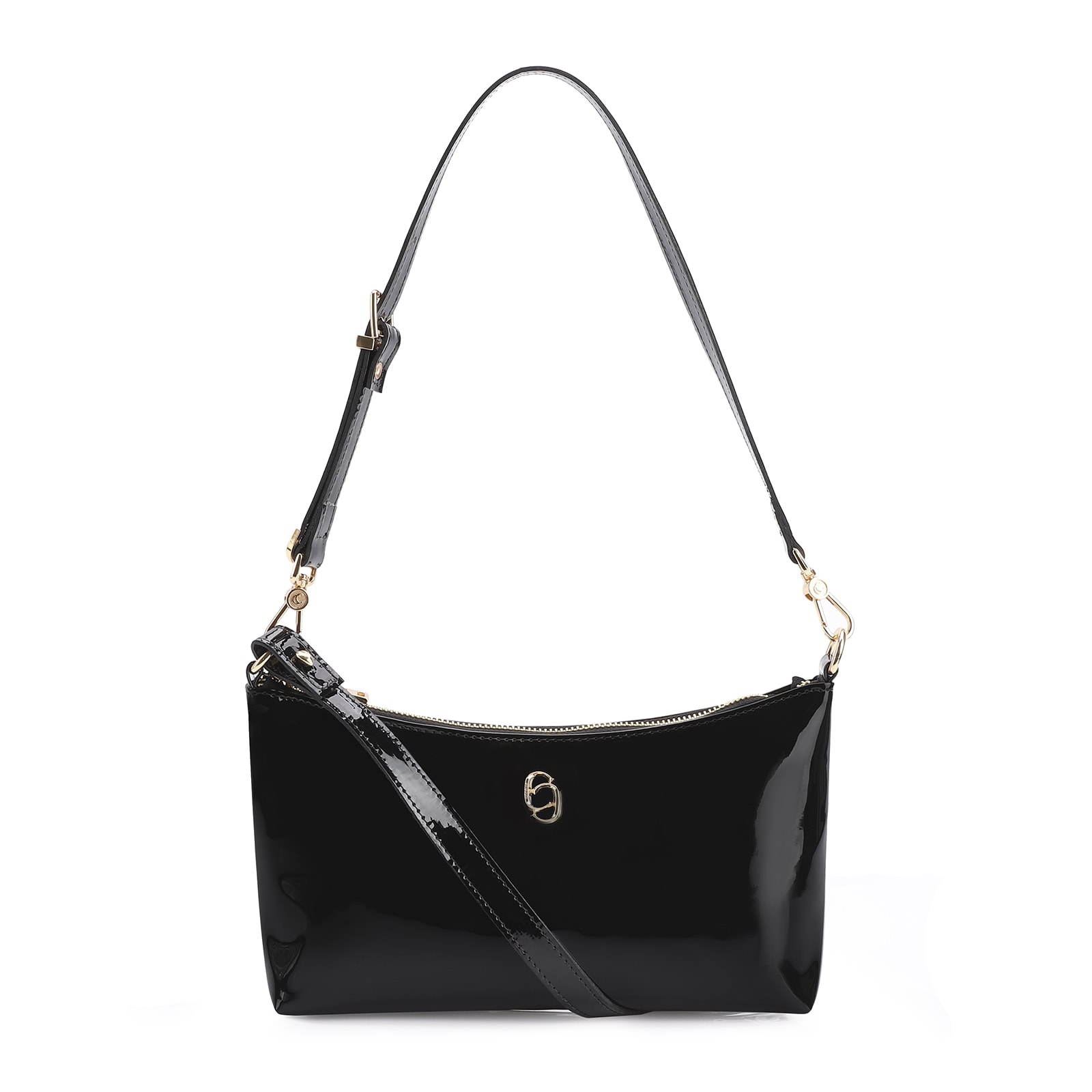 Bolsa De Ombro Alt Verniz Preto