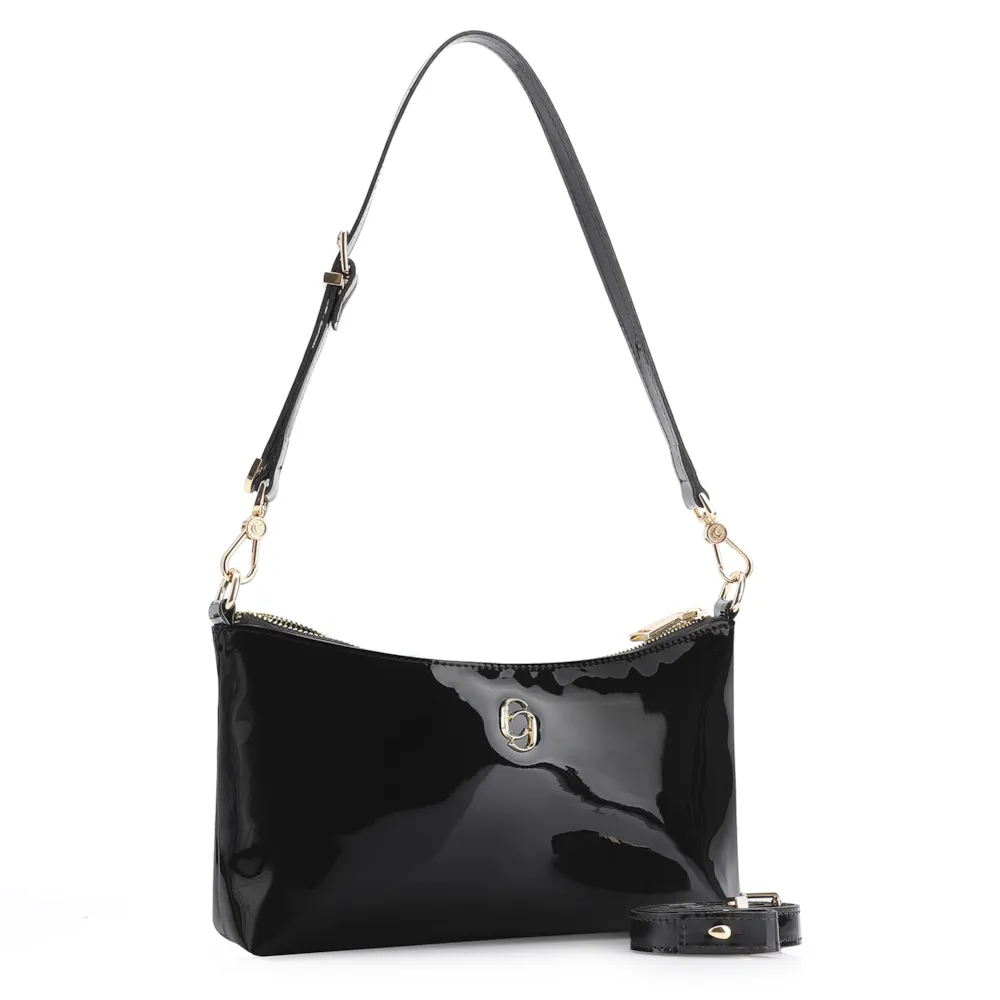 Bolsa De Ombro Alt Verniz Preto - imagem 2