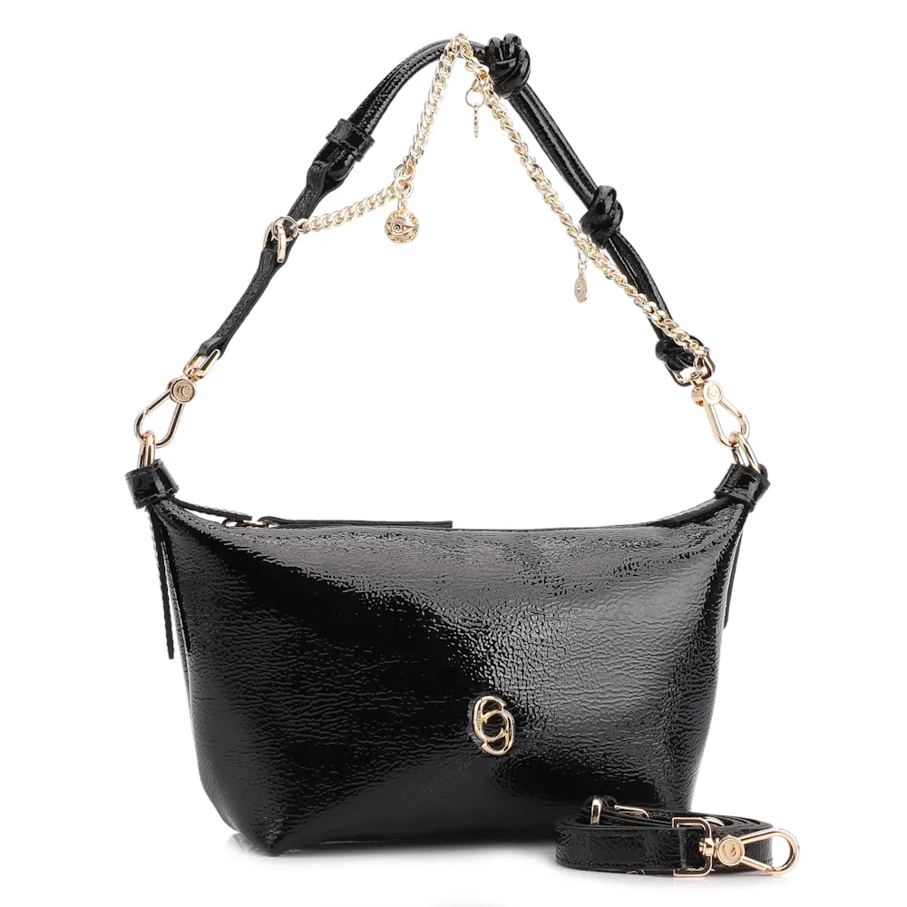 Bolsa De Ombro Alt Verniz Preto - imagem 3