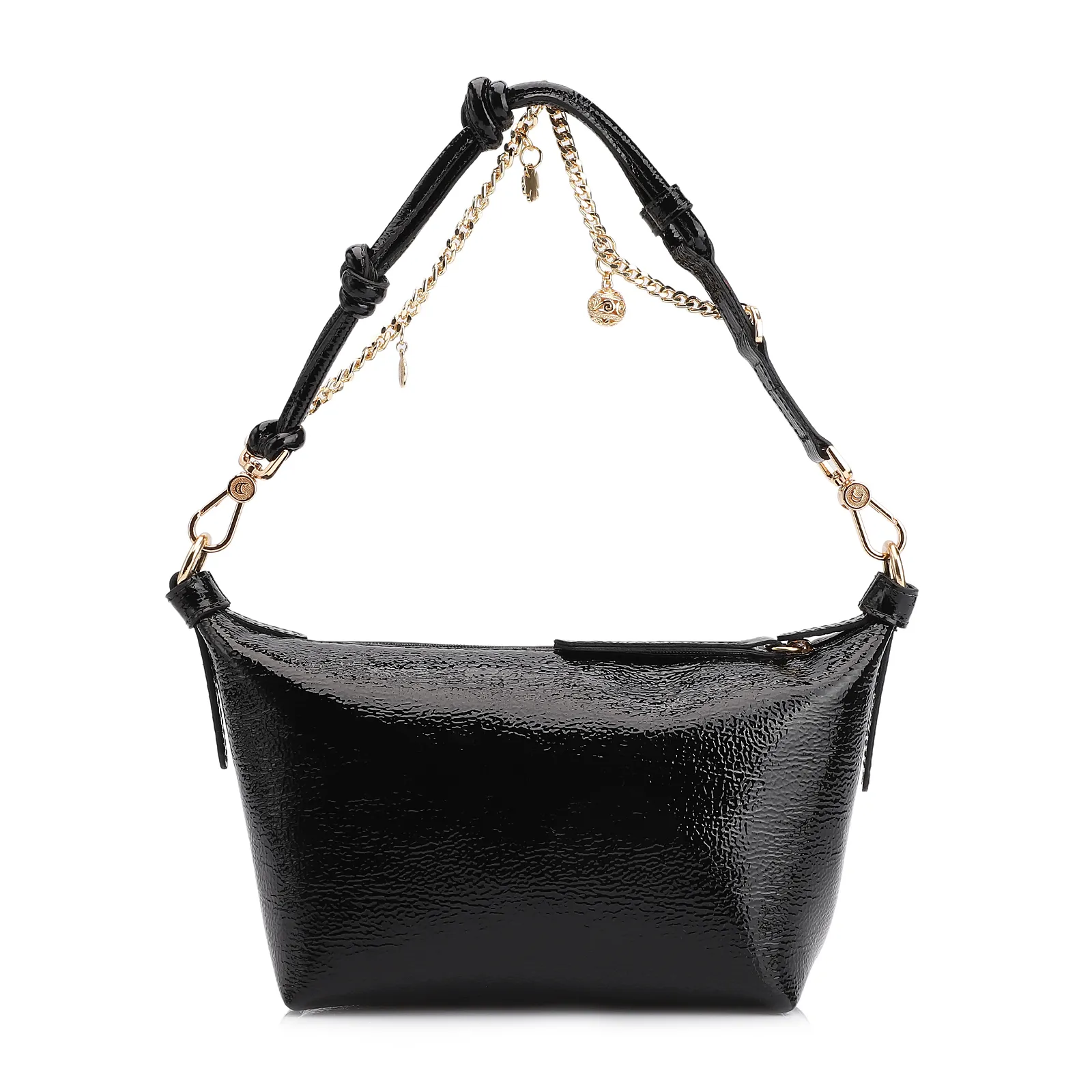Bolsa De Ombro Alt Verniz Preto