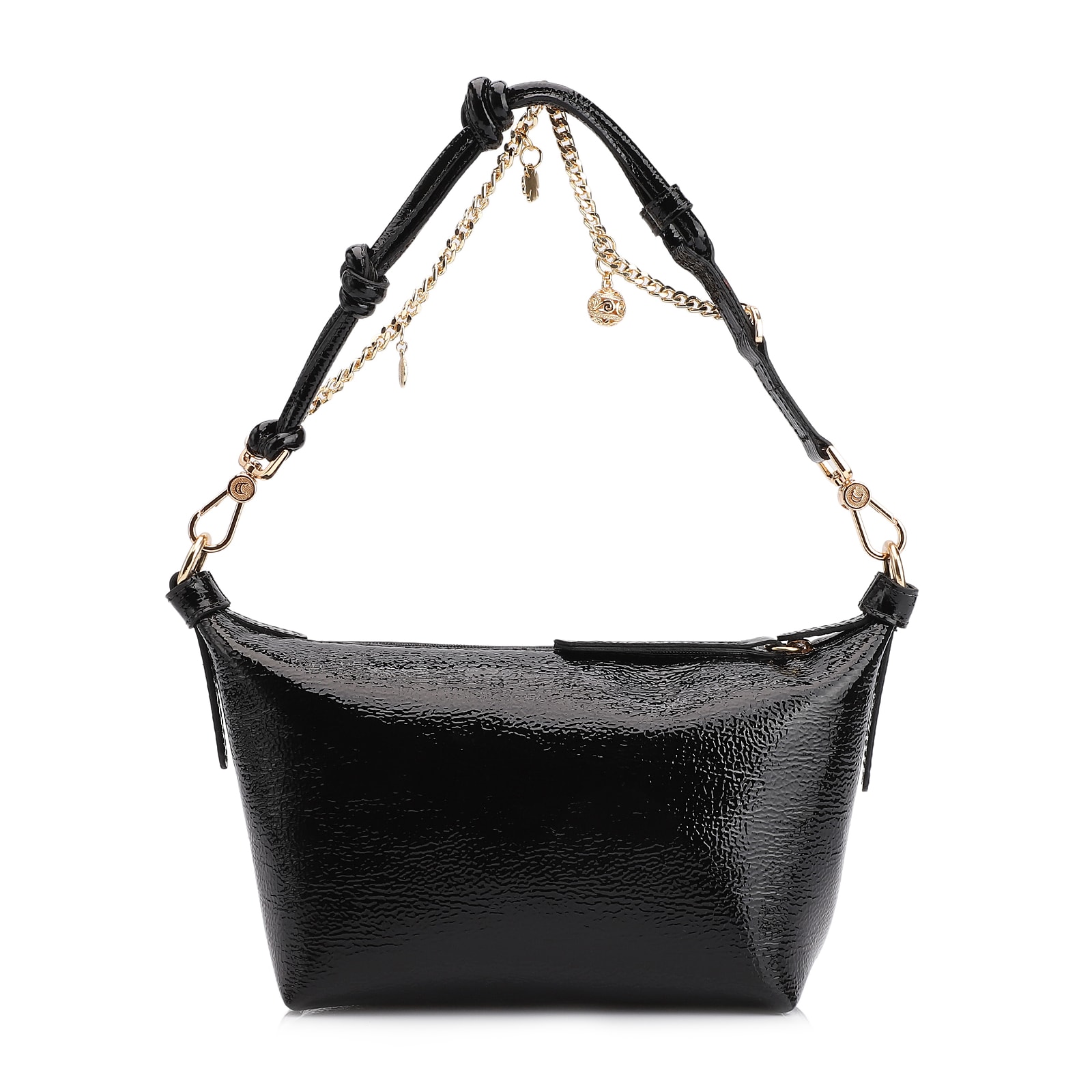 Bolsa De Ombro Alt Verniz Preto