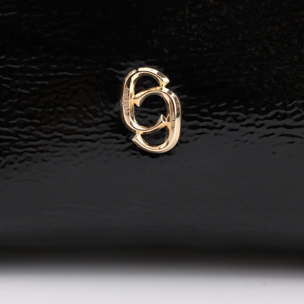Bolsa De Ombro Alt Verniz Preto - imagem 7