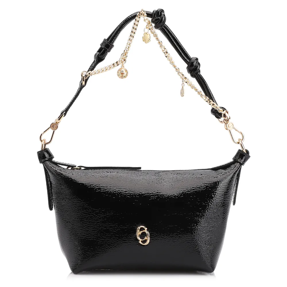 Bolsa De Ombro Alt Verniz Preto