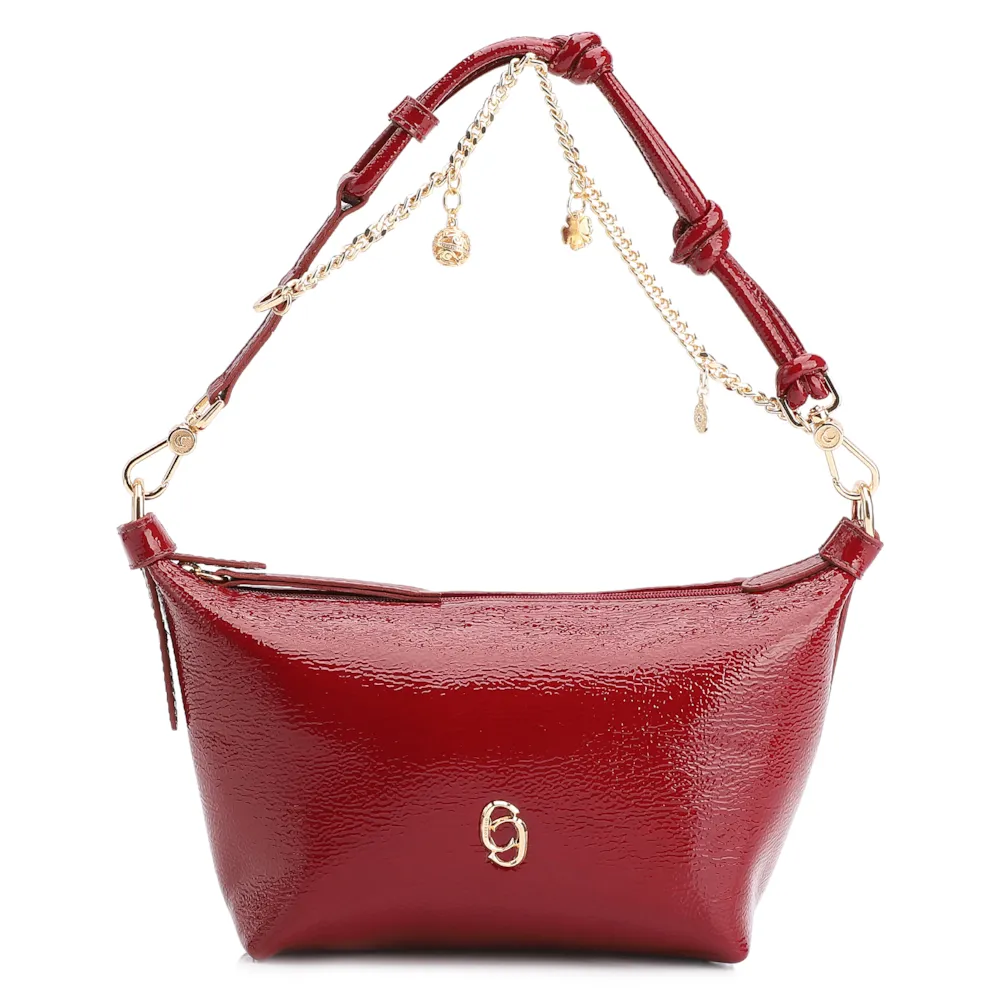 Bolsa De Ombro Alt Verniz Vermelho