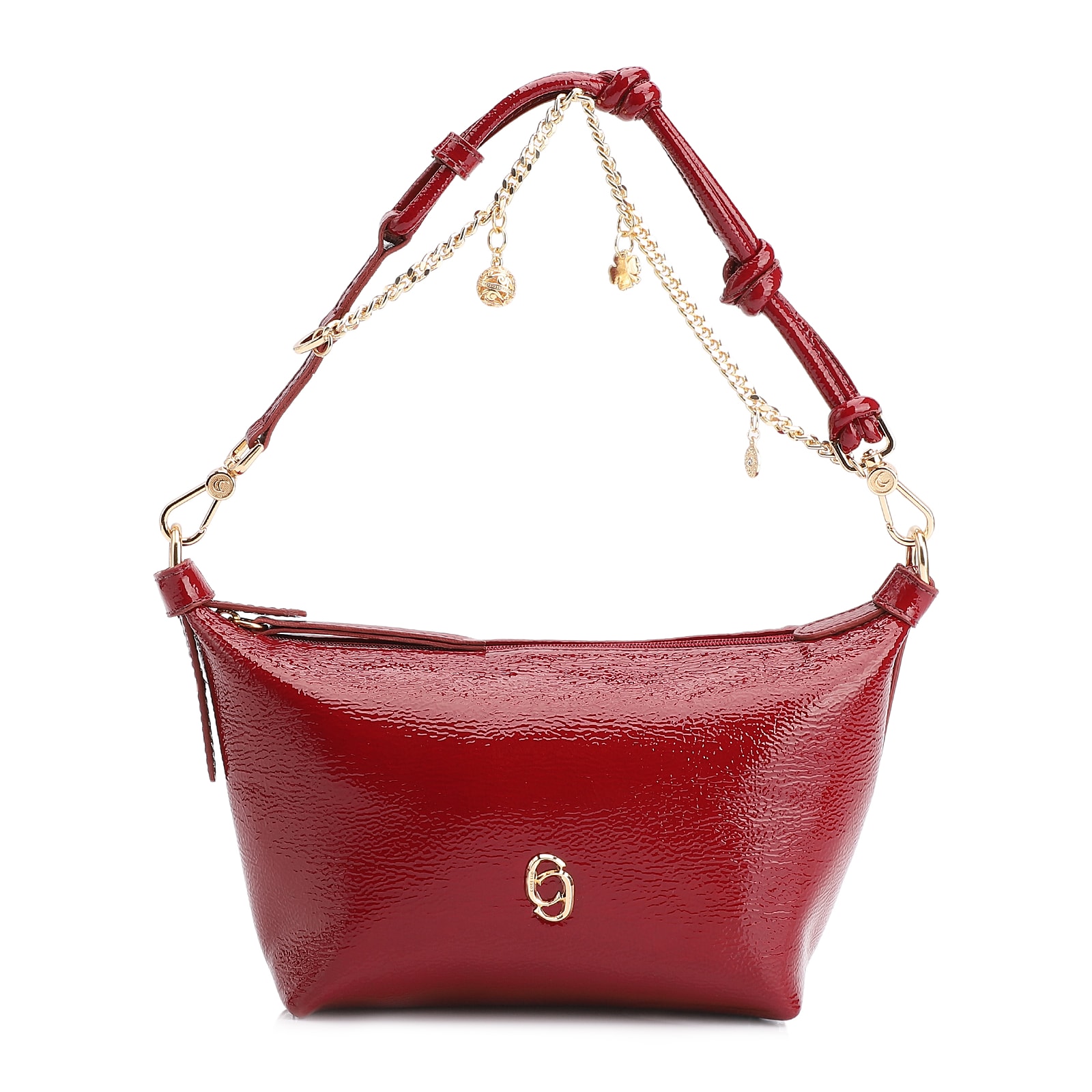 Bolsa De Ombro Alt Verniz Vermelho