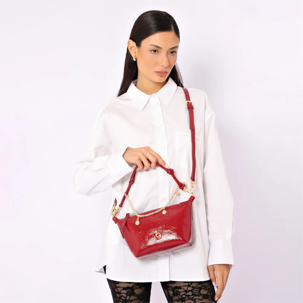 Bolsa De Ombro Alt Verniz Vermelho - imagem 2
