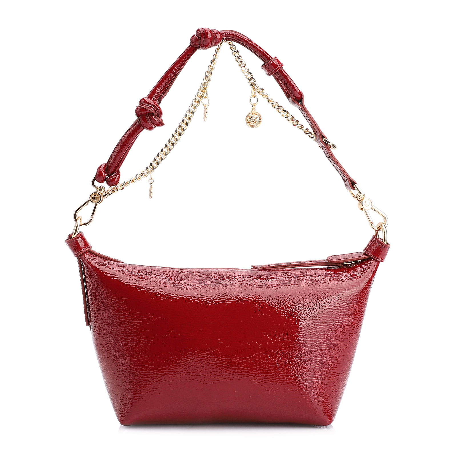 Bolsa De Ombro Alt Verniz Vermelho