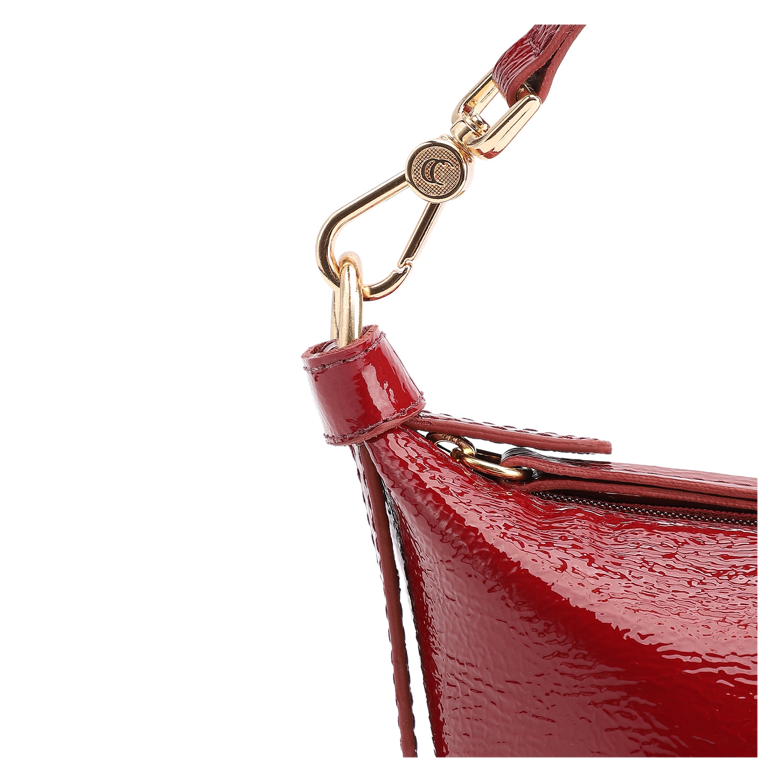 Bolsa De Ombro Alt Verniz Vermelho