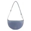 Bolsa De Ombro Aplicações Couro Camurça/Couro Azul - imagem 4
