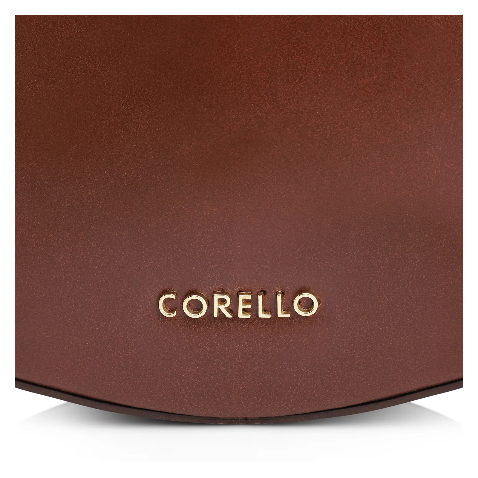 Bolsa De Ombro Aplicações Couro Camurça/Couro Marrom Escuro