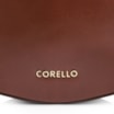 Bolsa De Ombro Aplicações Couro Camurça/Couro Marrom Escuro - imagem 7