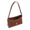 Bolsa De Ombro Argola Couro Marrom - imagem 4