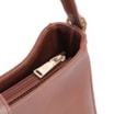 Bolsa De Ombro Argola Couro Marrom - imagem 5