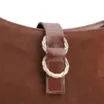 Bolsa De Ombro Argola Couro Marrom - imagem 7