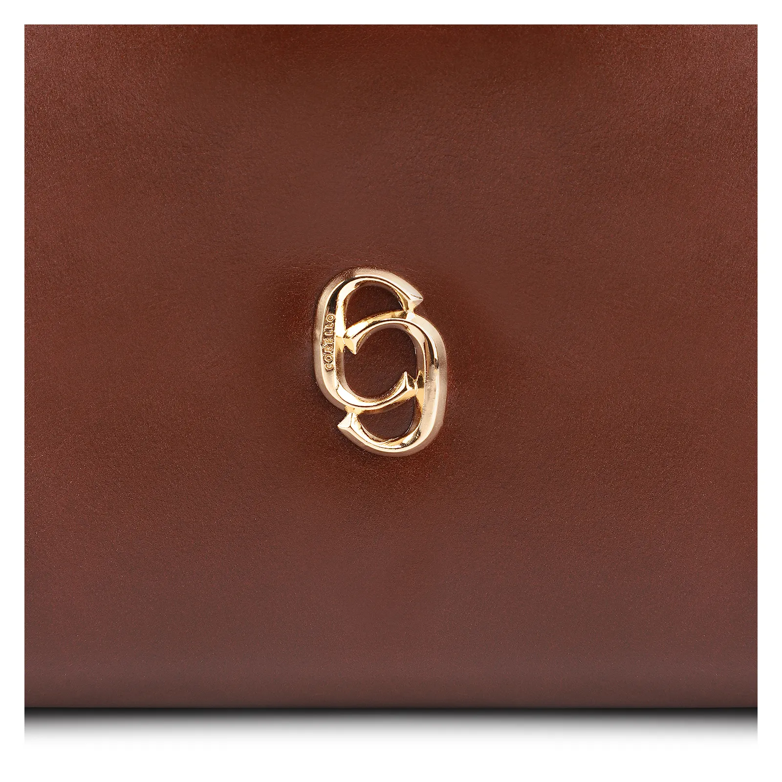 Bolsa De Ombro Bag Charm Couro Marrom