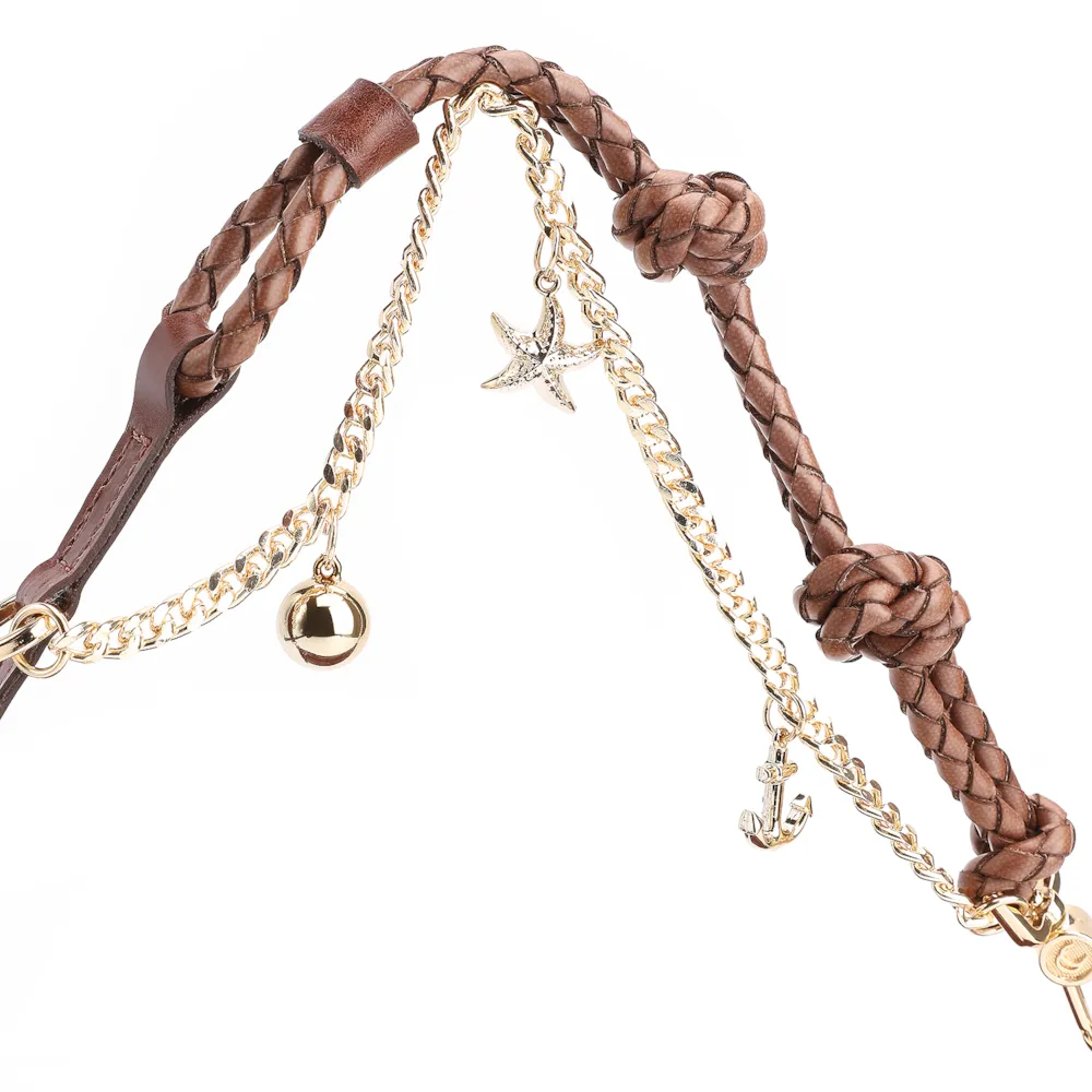 Bolsa De Ombro Bag Charm Couro Marrom - imagem 7