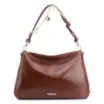 Bolsa De Ombro Bag Charm Couro Marrom - imagem 1