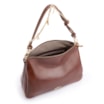 Bolsa De Ombro Bag Charm Couro Marrom - imagem 5