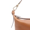 Bolsa De Ombro Bag Charm Couro Marrom Claro - imagem 5