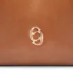 Bolsa De Ombro Bag Charm Couro Marrom Claro - imagem 6