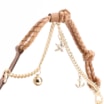Bolsa De Ombro Bag Charm Couro Marrom Claro - imagem 7