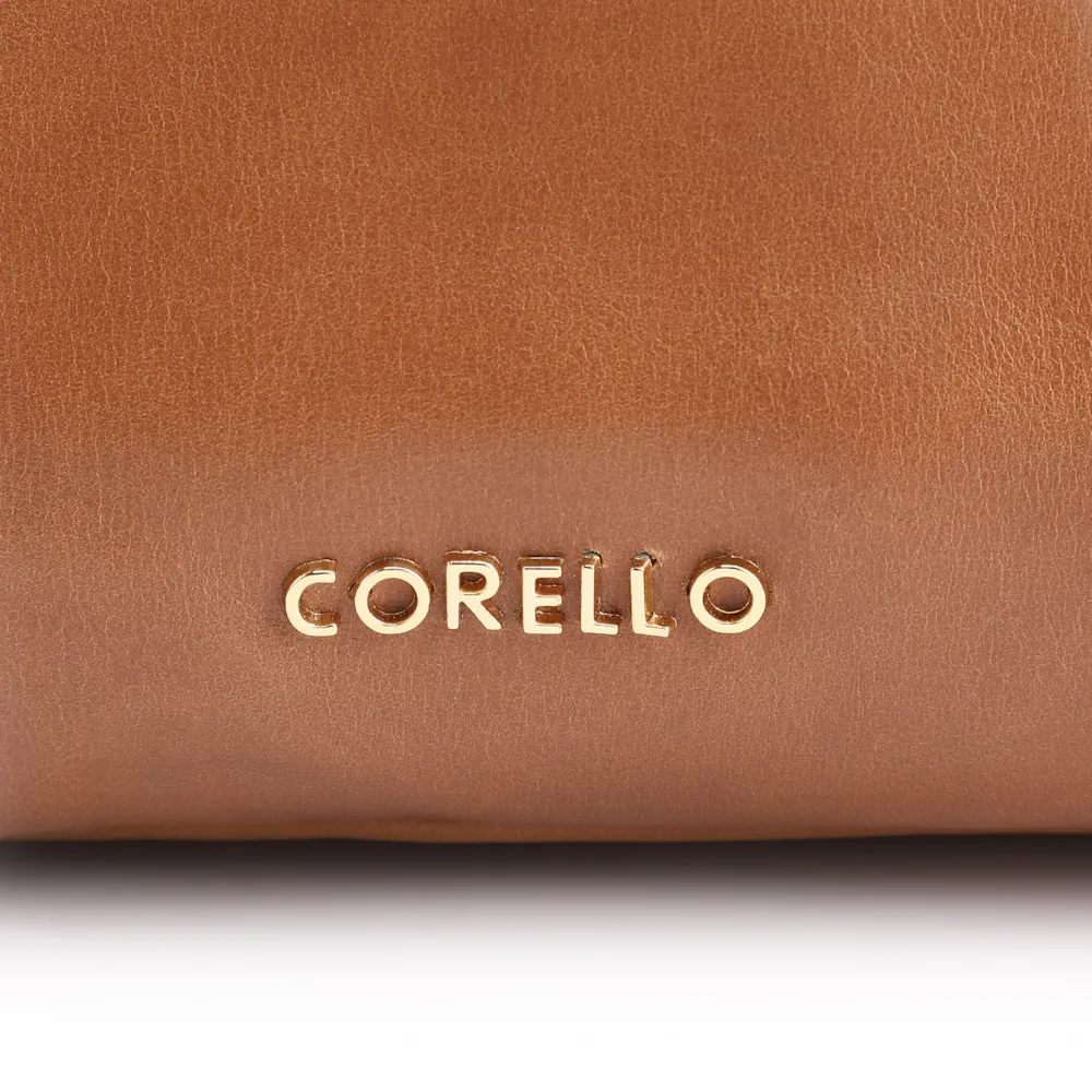 Bolsa De Ombro Bag Charm Couro Marrom Claro - imagem 6