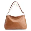 Bolsa De Ombro Bag Charm Couro Marrom Claro - imagem 1