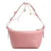 Bolsa De Ombro Bag Charm Couro Rosa Blush - imagem 3