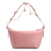 Bolsa De Ombro Bag Charm Couro Rosa Blush - imagem 3