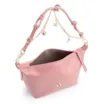 Bolsa De Ombro Bag Charm Couro Rosa Blush - imagem 4