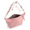 Bolsa De Ombro Bag Charm Couro Rosa Blush - imagem 4