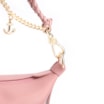 Bolsa De Ombro Bag Charm Couro Rosa Blush - imagem 5