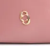 Bolsa De Ombro Bag Charm Couro Rosa Blush - imagem 6