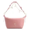 Bolsa De Ombro Bag Charm Couro Rosa Blush - imagem 1