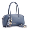 Bolsa De Ombro Bowling Couro Azul Bag Charm - imagem 2